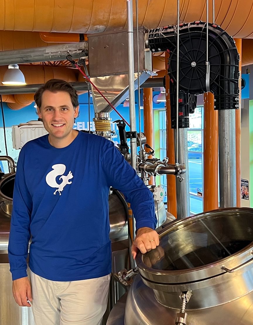 Henry Manice at brewery