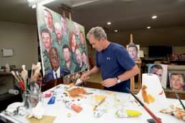 George Bush Painting