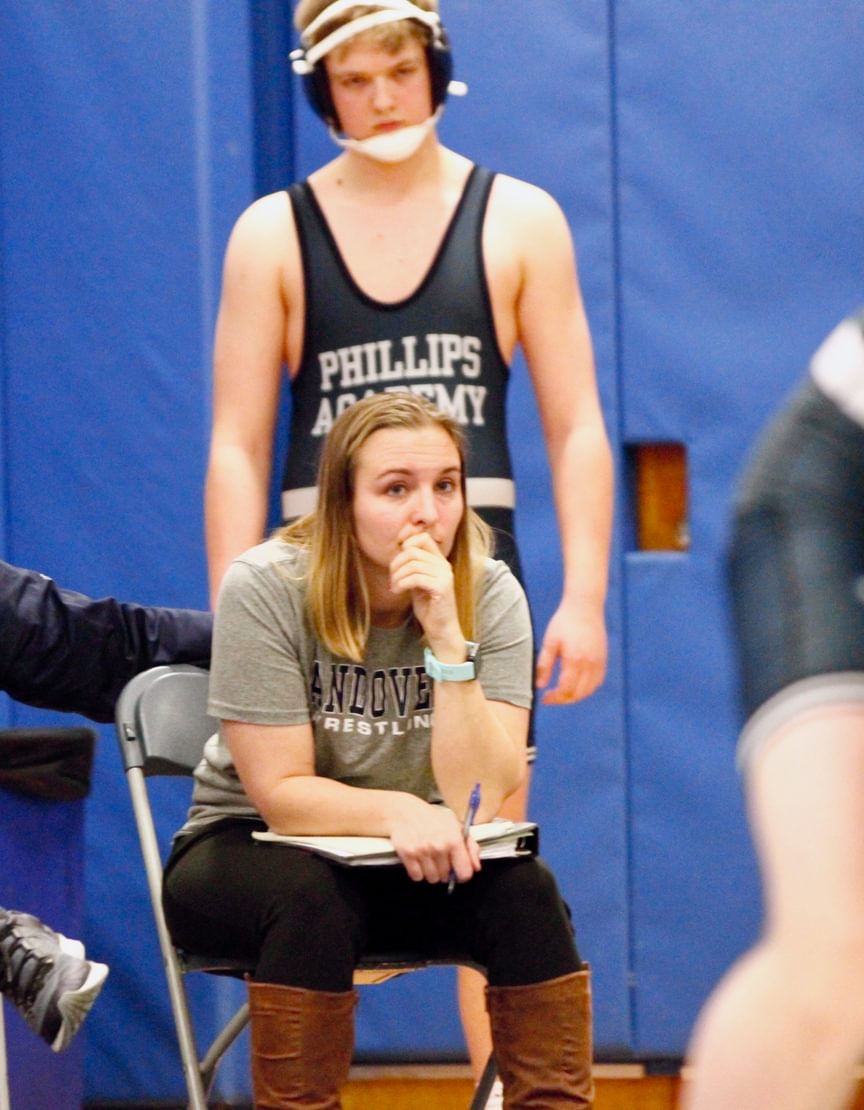 head wrestling coach Kassie Archambault ’06