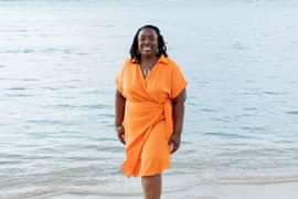 Sherita on the beach