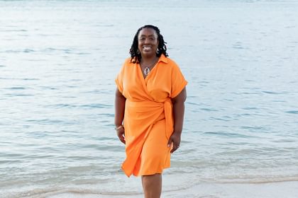 Sherita on the beach