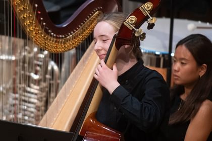 Students perform in Falls Music Center