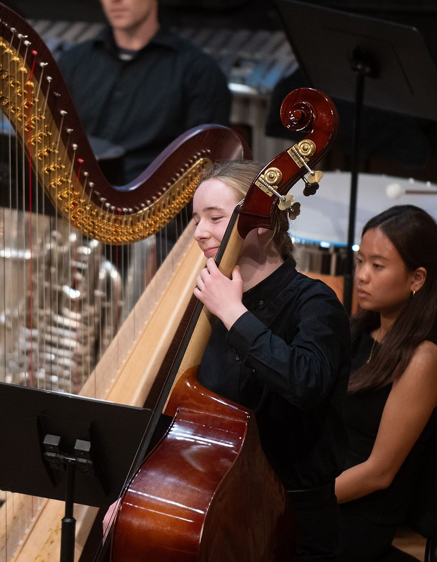 Students perform in Falls Music Center