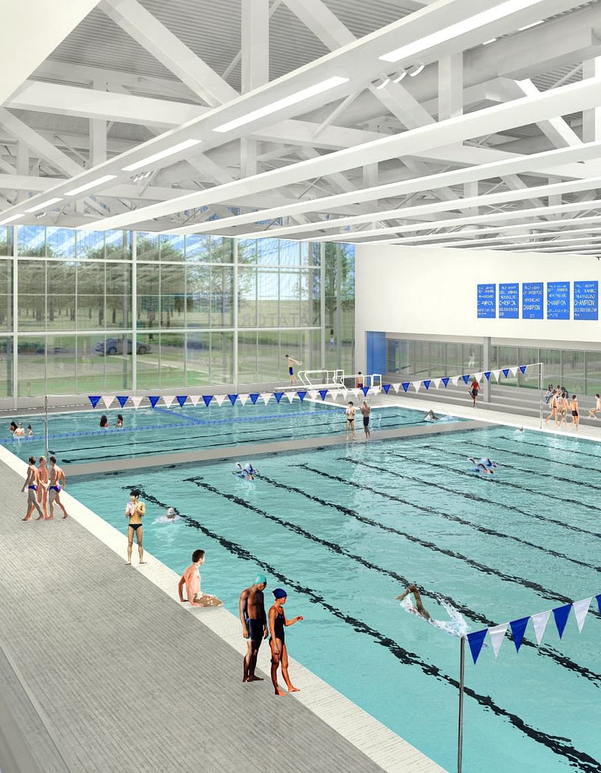 Pan Athletic Center pool rendering