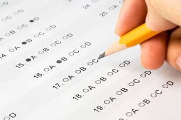 Standardized Test with Number 2 Pencil