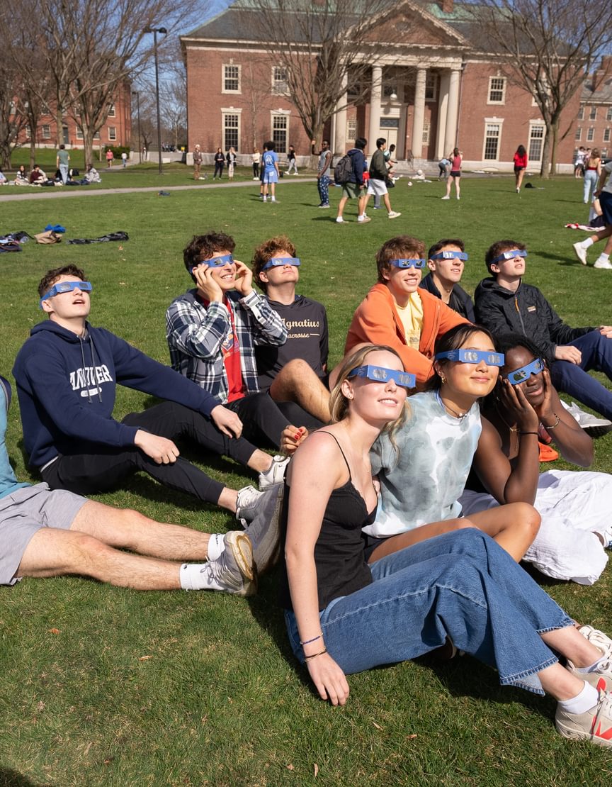 Students on lawn