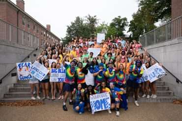cheering Students
