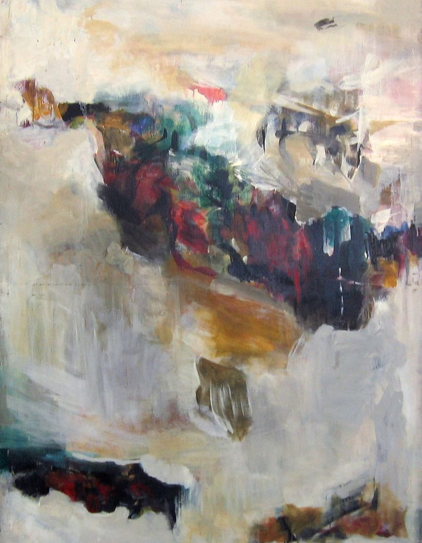 Shirley Jaffe, Untitled, 1954. Oil on canvas, 60 x 41 1/2 in. (152.4 x 105.4 cm).