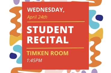 student recital poster